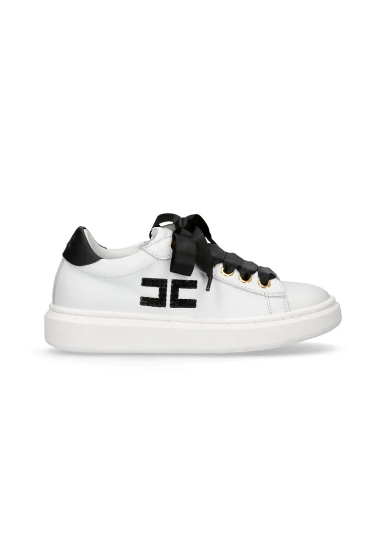 Elisabetta Franchi La Mia Bambina Sneakers Bianco/Nero per Bambine