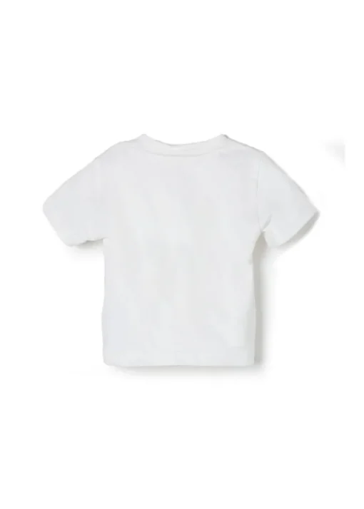 Elisabetta Franchi La Mia Bambina T-Shirt Panna con Logo