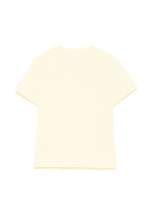 Elisabetta Franchi La Mia Bambina T-shirt Limone con Logo per Bambine