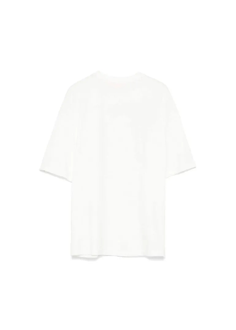 Elisabetta Franchi La Mia Bambina T-shirt Avorio con Stampa per Bambine