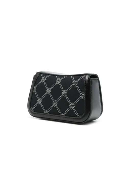 Elisabetta Franchi La Mia Bambina Borsa a Tracolla Nero/Burro Monogram per Bambine