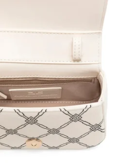 Elisabetta Franchi La Mia Bambina Borsa a Tracolla Burro/Nero Monogram per Bambine