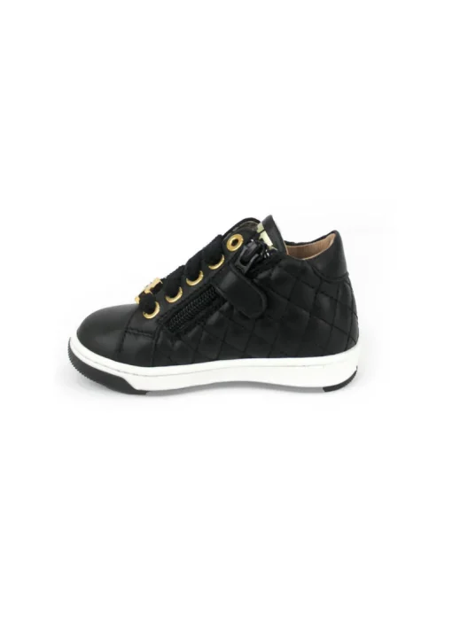 Elisabetta Franchi La Mia Bambina Sneakers Nere Trapuntate per Neonate