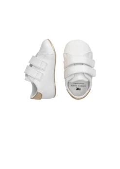 Elisabetta Franchi La Mia Bambina Sneaker Culla Bianco/Oro per Neonate