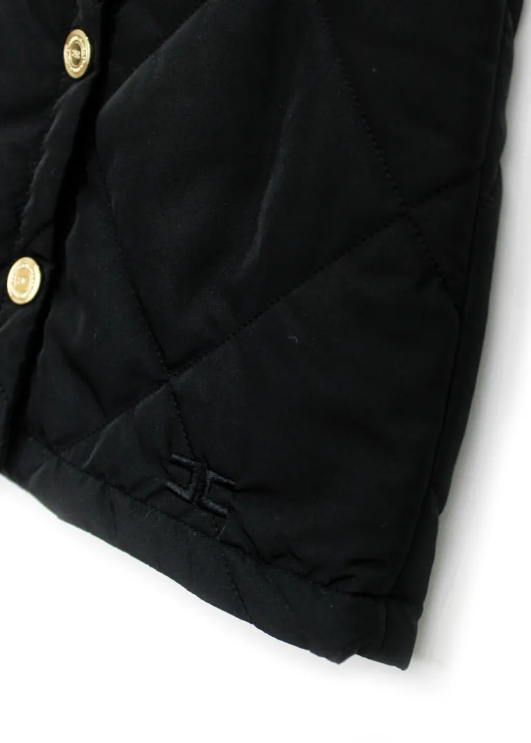 Elisabetta Franchi La Mia Bambina Gonna Trapuntata Nera per Bambine