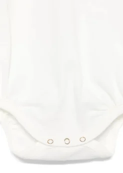 Elisabetta Franchi La Mia Bambina Body Panna con Ricamo per Neonate