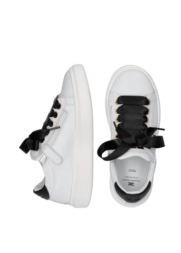 Elisabetta Franchi La Mia Bambina Sneakers Bianco/Nero per Bambine