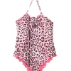 4GIVENESS Costume Monokini Fantasia Maculata Rosa per Bambine