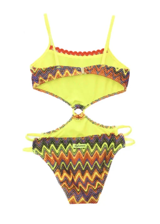 4GIVENESS Costume Monokini Fantasia Multicolor per Bambine