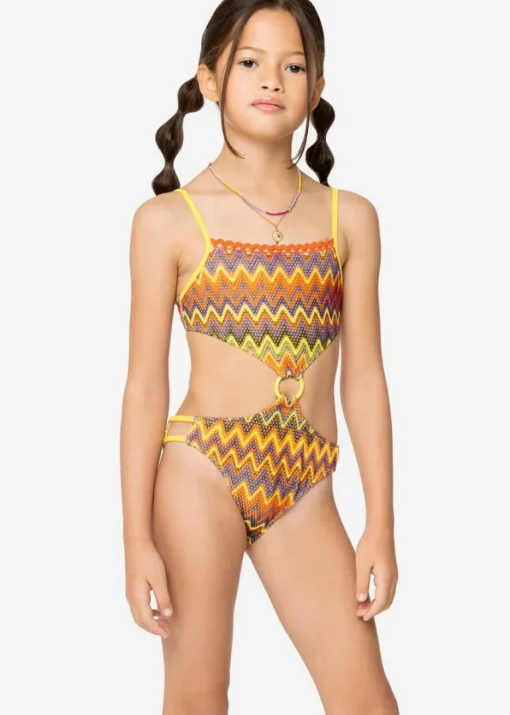 4GIVENESS Costume Monokini Fantasia Multicolor per Bambine