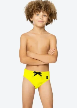 4GIVENESS Costume Slip Giallo Fluo per Bambini