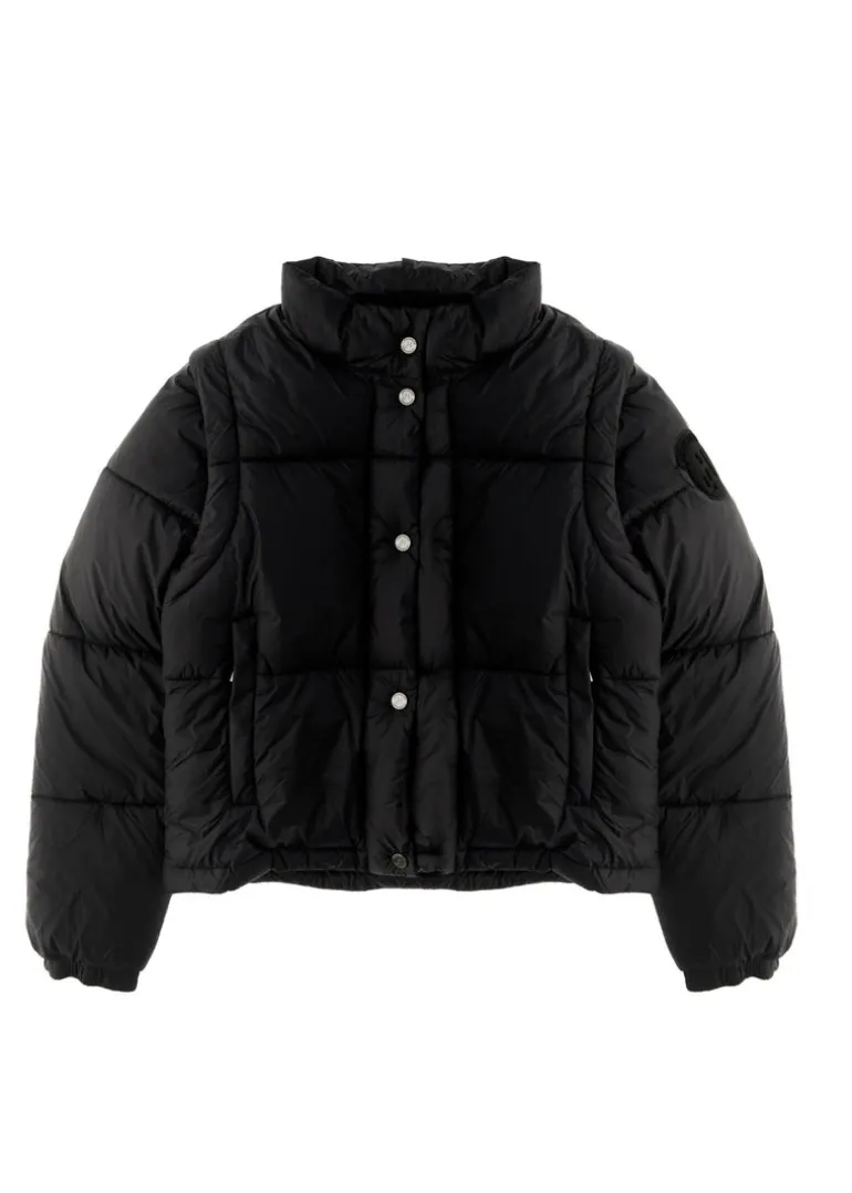 Hinnominate Kids Giubbino Nero con Maniche a Zip