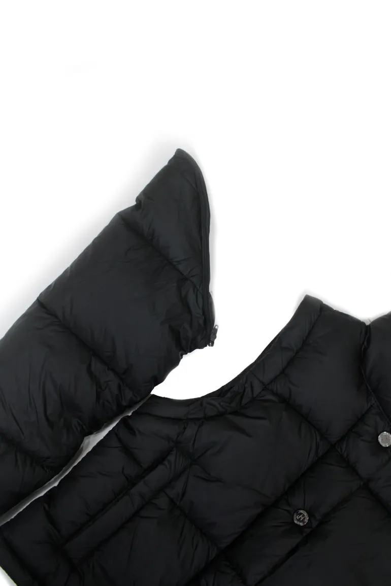 Hinnominate Kids Giubbino Nero con Maniche a Zip