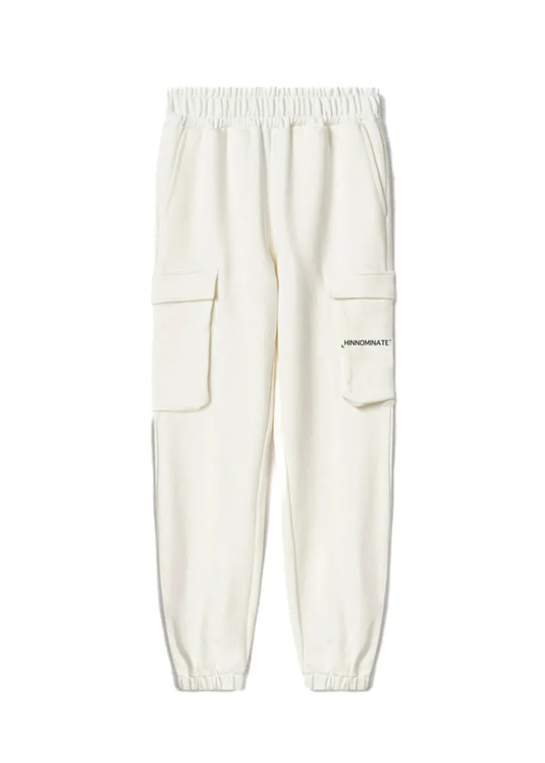 Hinnominate Kids Pantaloni Joggers Bianchi