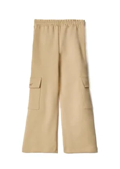 Hinnominate Kids Pantaloni Cargo Nocciola con Logo
