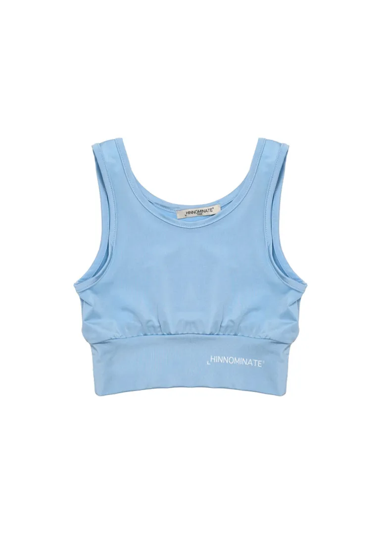 Hinnominate Kids Top Azzurro con Logo per Bambine