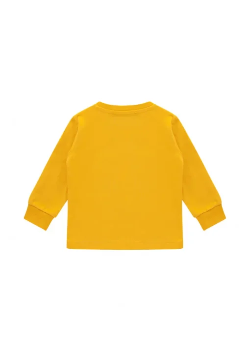 Iceberg Kids T-shirt Maniche Lunghe Gialla con Stampa per Neonati