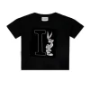Iceberg Kids T-shirt Nera Crop con Bugs Bunny per Bambine