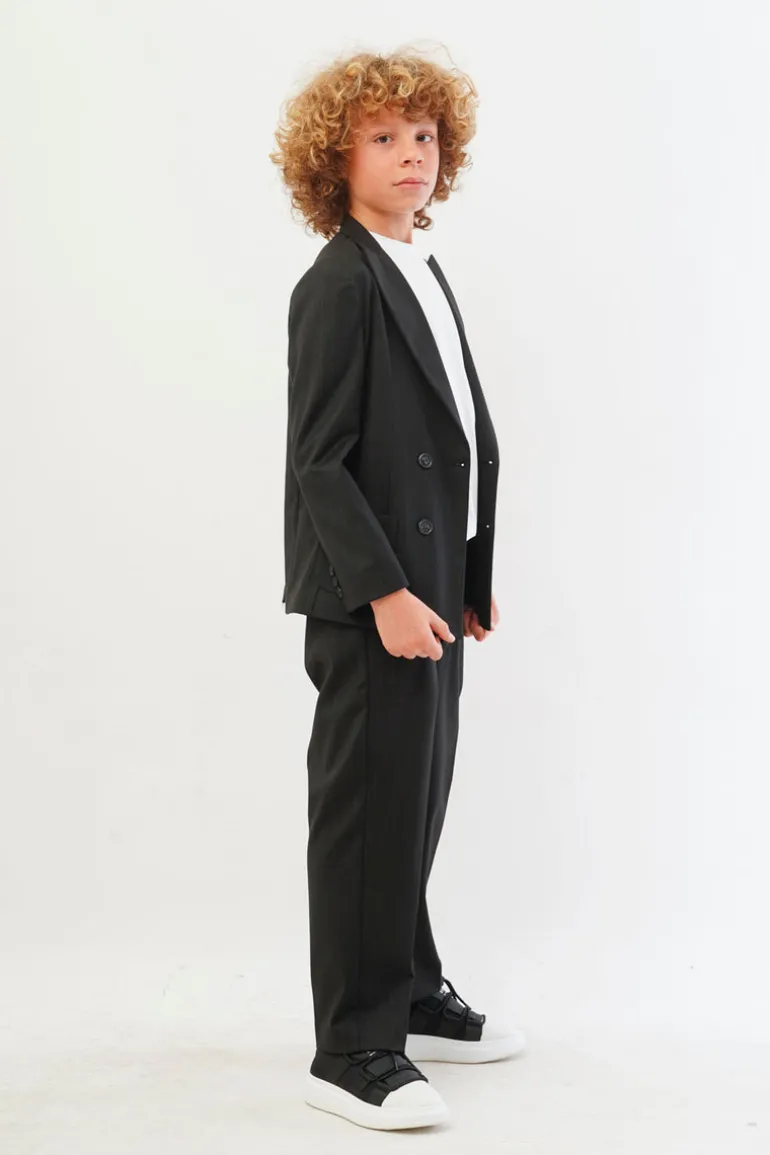 I'm Brian Blazer doppiopetto Nero con righe di gesso