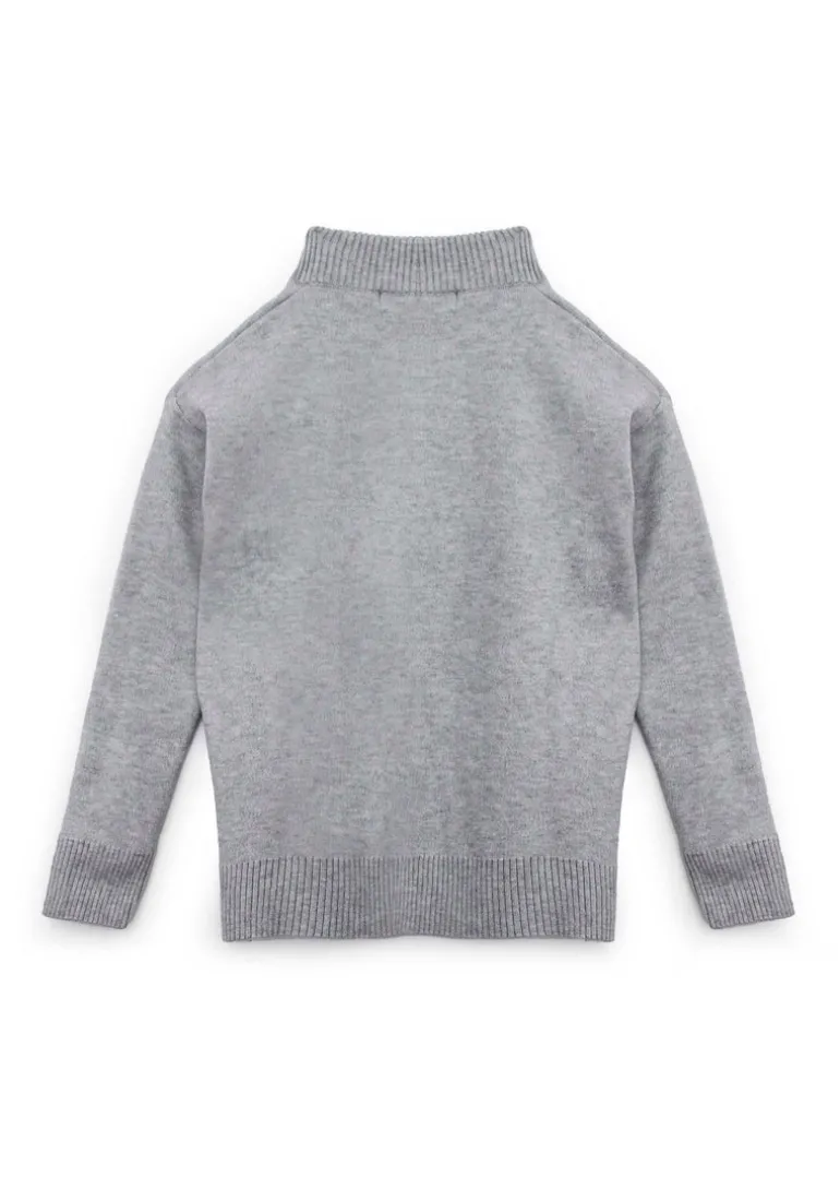 I'm Brian Maglia Girocollo in Misto lana per Bambini