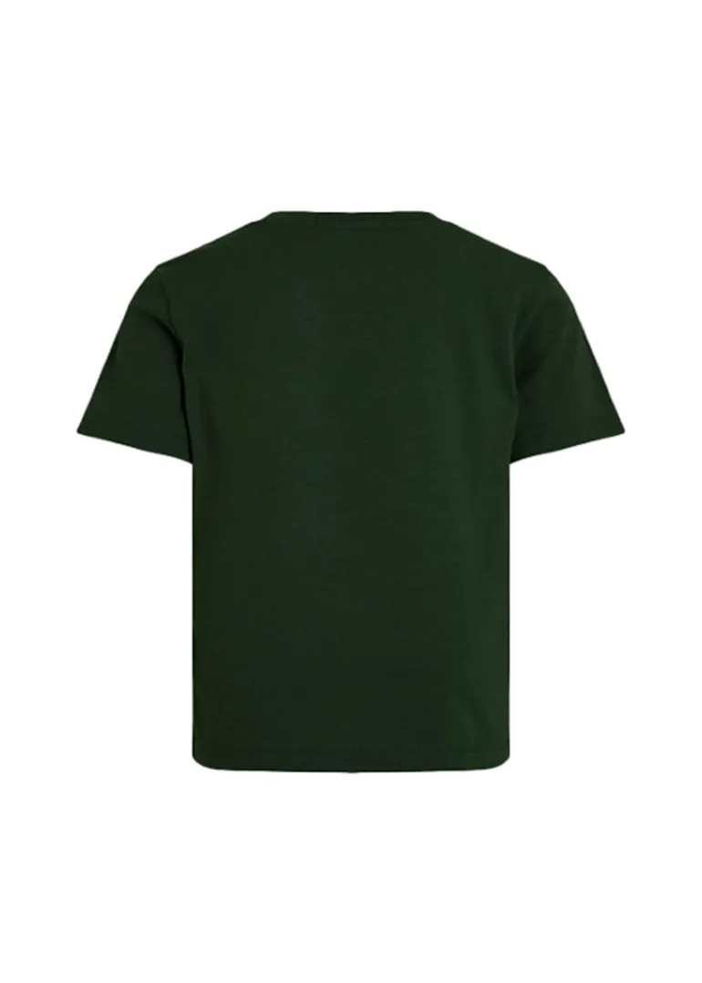 I'm Brian T-shirt Verde con Micro Logo per Bambini