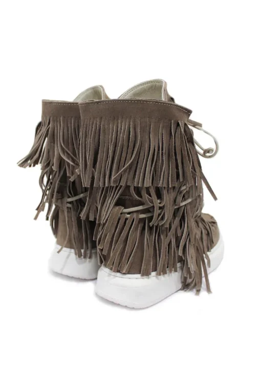 Jammers Bambina Stivale Di Camoscio Beige