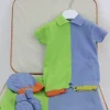 Le Coconne Corredino Azzurro/Verde per Neonati