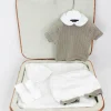 Le Coconne Corredino Bianco/Beige con Completo per Neonati