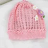 Marlù Cappello Rosa con Ricamo per Neonate