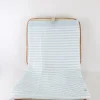 Marlù Coperta Celeste/Bianco Ricamata per Neonati
