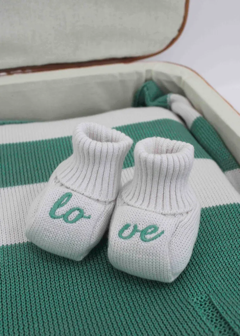 Marlù Scarpine Ghiaia/Verde Menta per Neonati