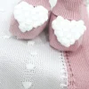 Marlù Scarpine Rosa con Ricamo Cuore per Neonate