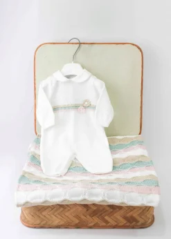 Marlù Tutina Bianca con Ricami per Neonate