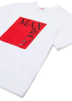 Max & Co Kids T-Shirt Bianca con Logo per Bambine
