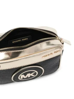 Michael Kors Kids Borsetta Nera a Spalla con Pailettes