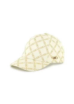 Michael Kors Kids Cappello Crema Logo All over per Bambine