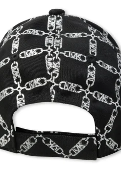 Michael Kors Kids Cappello Nero con Stampa per Bambine