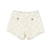 Michael Kors Kids Shorts Ecrù Logo All Over per Bambine
