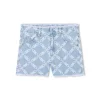 Michael Kors Kids Shorts in Denim Logo All Over per Bambine