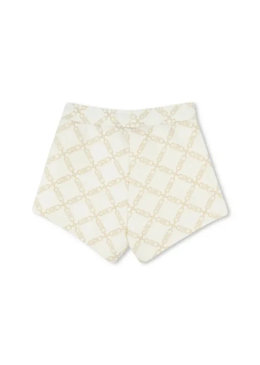 Michael Kors Kids Shorts Ecrù Logo All Over per Bambine