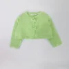 Minibanda Cardigan Verde con Fiocchi per Neonate