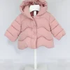 Minibanda Giubbotto Rosa con Cappuccio per Neonate