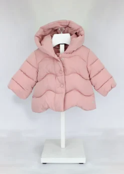 Minibanda Giubbotto Rosa con Cappuccio per Neonate