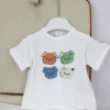 Minibanda T-shirt Bianca con Stampa per Neonati