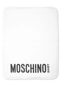 Moschino Kids Borsa Mamma Panna Teddy Bear con Fasciatoio per Neonati