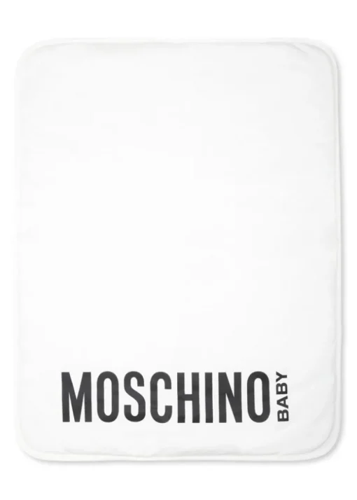 Moschino Kids Borsa Mamma Panna Teddy Bear con Fasciatoio per Neonati