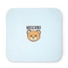 Moschino Kids Coperta Celeste con Teddy Bear per Neonati