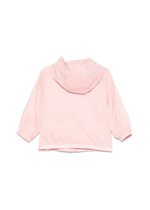 Moschino Kids Giubbino a Vento Rosa con Stampa Toy per Neonate