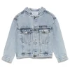 Moschino Kids Giubbino Jeans con Stampa per Bambini