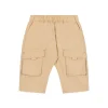 Moschino Kids Pantaloni Beige con Tasconi per Neonati